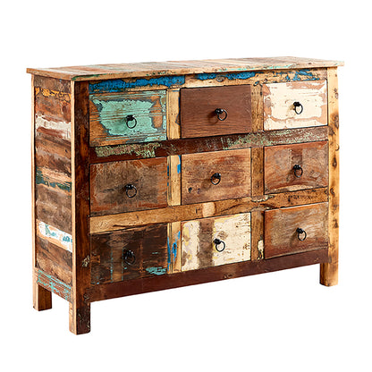 Reclaimed Style 9 Drawer Chest