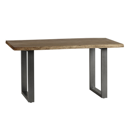 Live Edge Live Style Dining Table With 6 Seater Chair