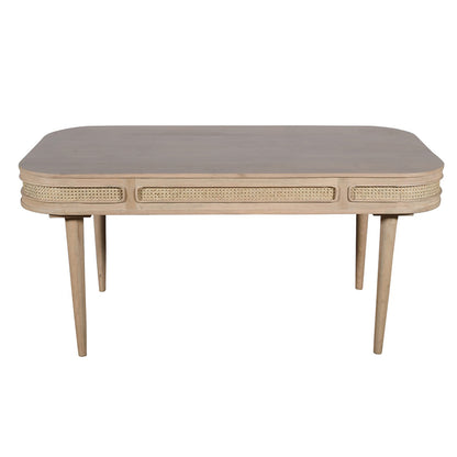 Franch Collection Cane Dining Table With 6 Seater Chair