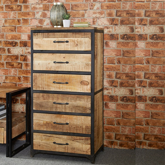 Industrial Range Tall 6 Drawer Chest