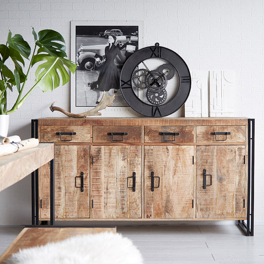 Industrial Range Extra Large Sideboard 3 Drawer & 3 Door