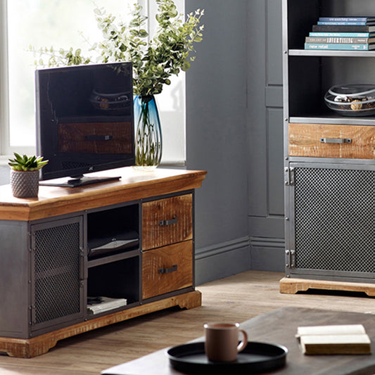 Industrial Range 2 Drawer & 2 Door Tv Media Unit