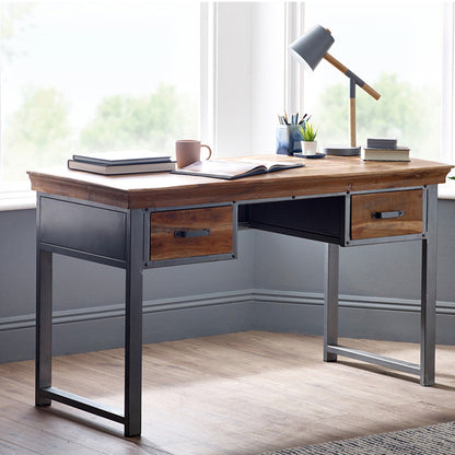 Industrial Range 2 Drawer Writing Desk