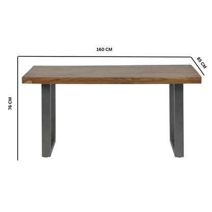 Industrial Range Dining Table With 6 Seater Chair