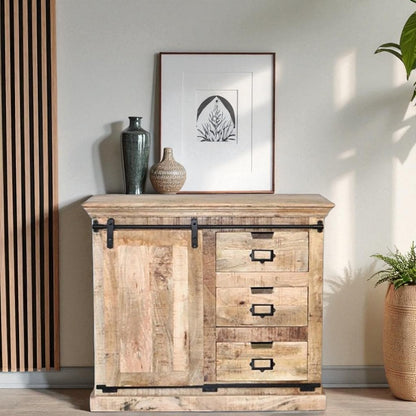 Industrial Range Sideboard Single Sliding Doors cut-out