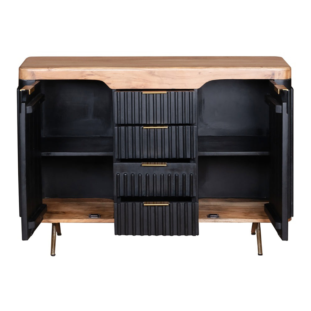 Industrial Range Sideboard With 4 Drawer & 2 Door