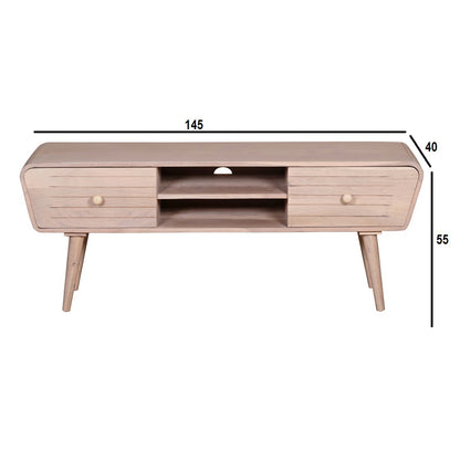 Stylish Gray 4 Drawer TV Board