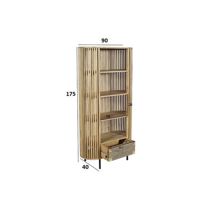 Indian Hub Stylish 1 Drawer Bookcase
