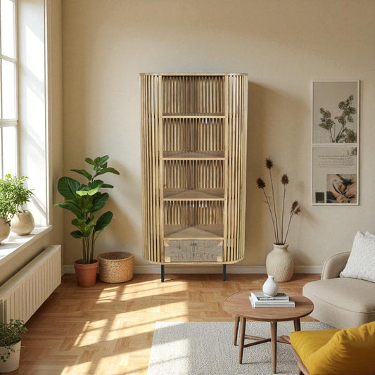 Indian Hub Stylish 1 Drawer Bookcase