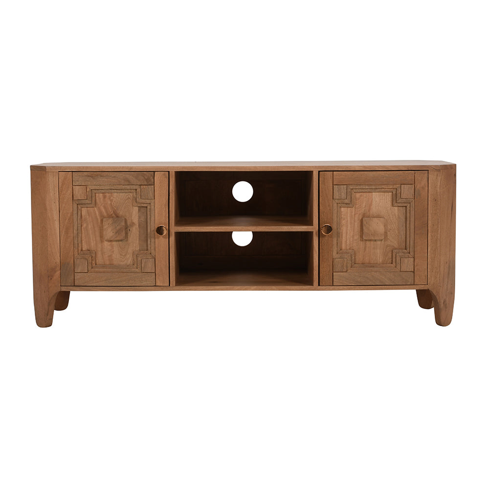 Heritage Oak 2 Door Tvc With Storage