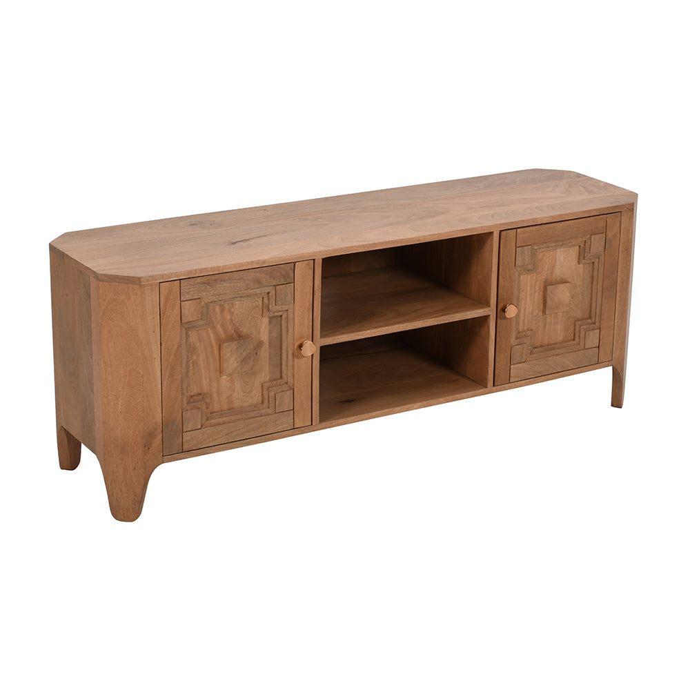 Heritage Oak 2 Door Tvc With Storage