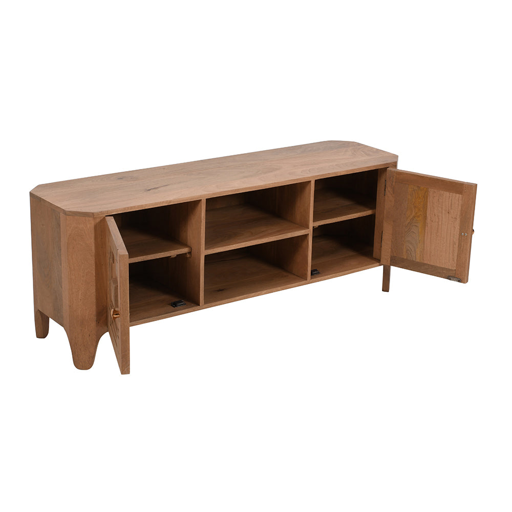 Heritage Oak 2 Door Tvc With Storage