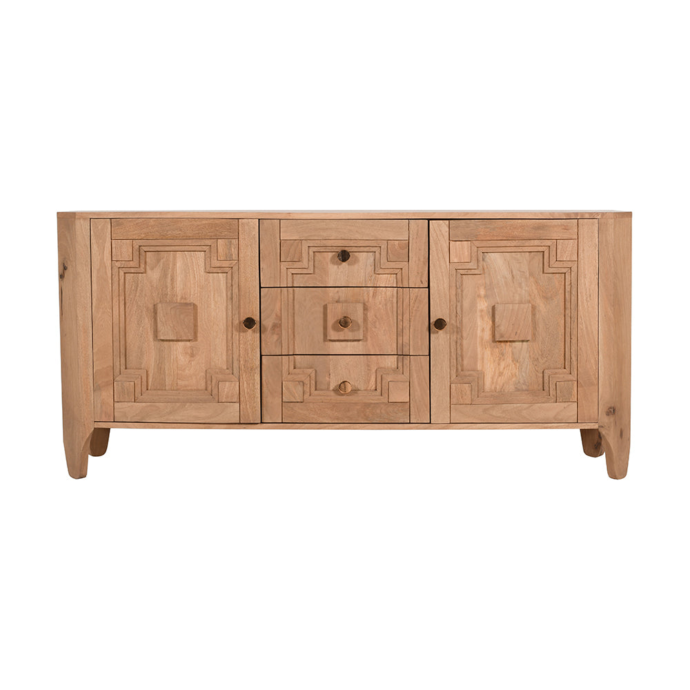 Heritage Oak 2 Door Large Sideboard With Storage