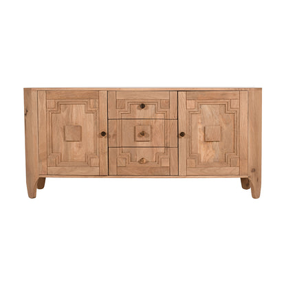 Heritage Oak 2 Door Large Sideboard With Storage