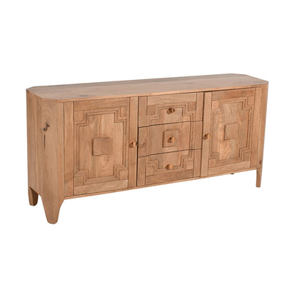Heritage Oak 2 Door Large Sideboard With Storage