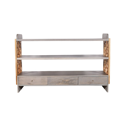 Classic Wood Bookshelf With Drawers (KD)