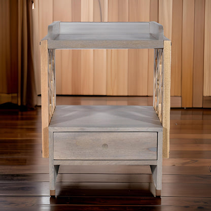 Classic Wood1 Drawer Bedside Table (KD)
