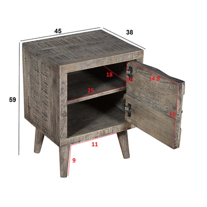Planet Green 1 Door Bedside Table