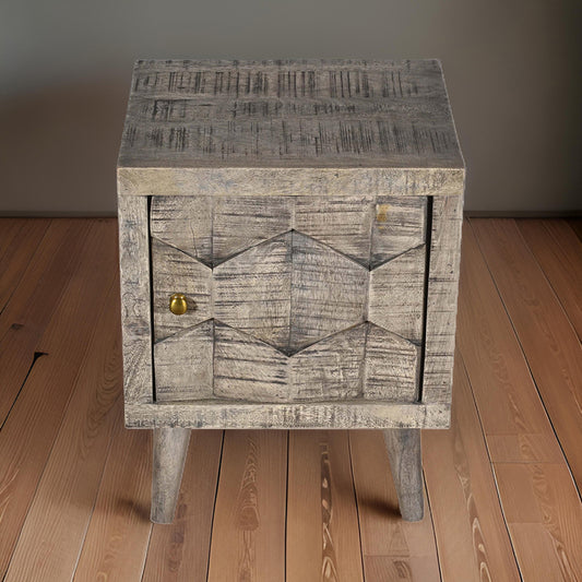 Planet Green 1 Door Bedside Table
