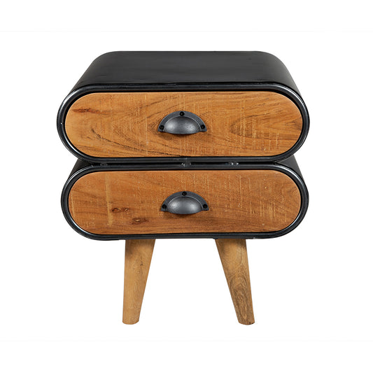 Mid-Century Modern Indo Bedside Table