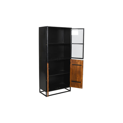 Home Decor Entrance Cabinet With 2 Doors Bookcase, Brown