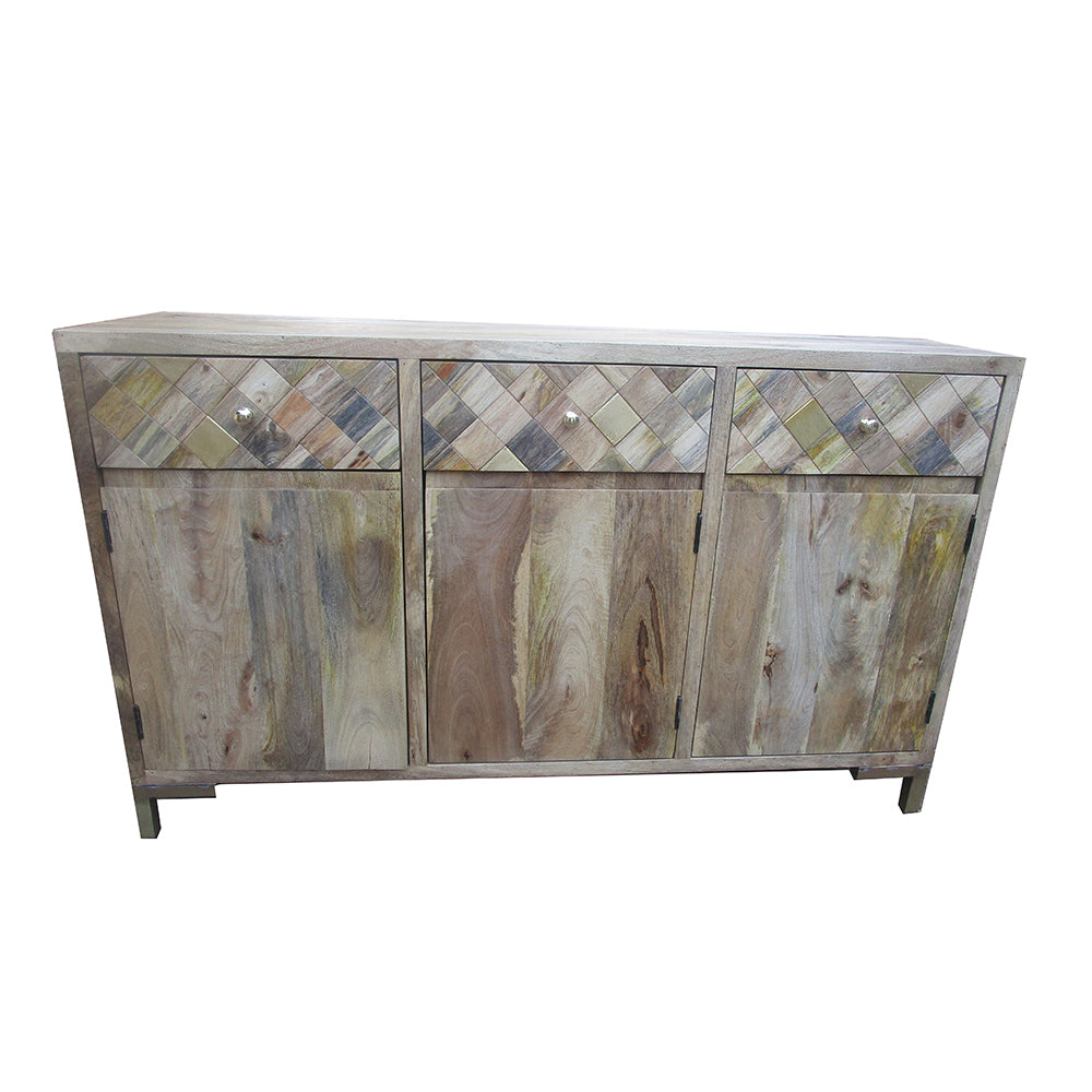 Suvali 3 Drawers & 3 Door With Gold Appliqués Sideboard