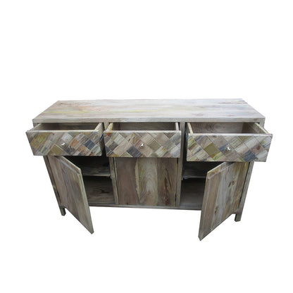 Suvali 3 Drawers & 3 Door With Gold Appliqués Sideboard