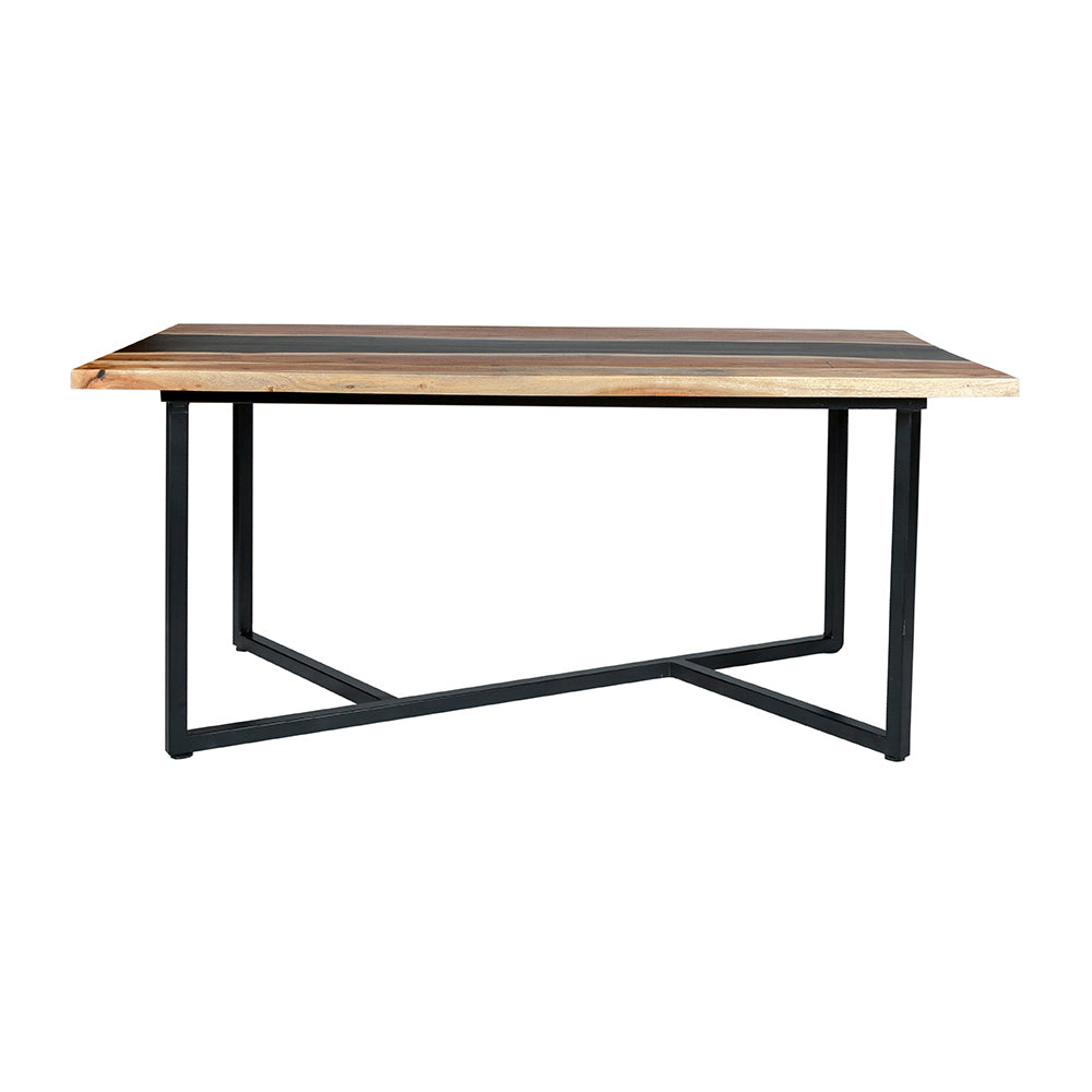 Epoxy Jodhpur Coffee Table With Black Leg