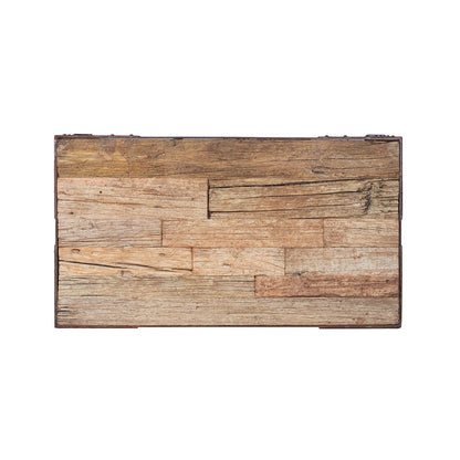 Reclaimed Wood Furniture Rectangle Hardwood Metal Coffee Table