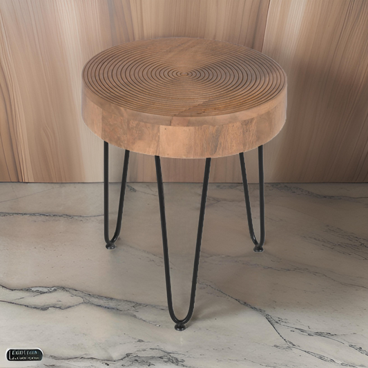 Unique Round End Table