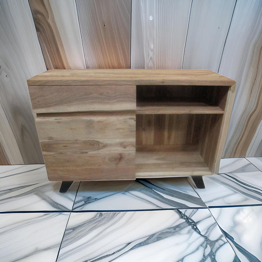 Live Edge 1 Drawer & 1 Door Console Table g