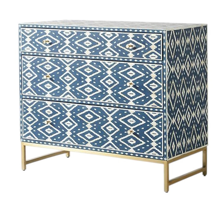 Antique Mosaic Blue Sideboard