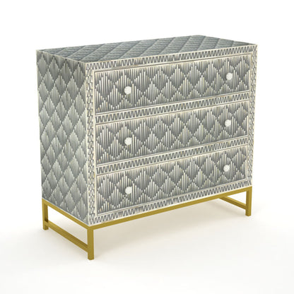 Antique Mosaic Grey Sideboard