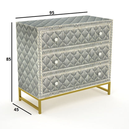 Antique Mosaic Grey Sideboard