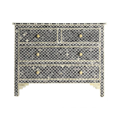Art Deco Inlay Black Sideboard