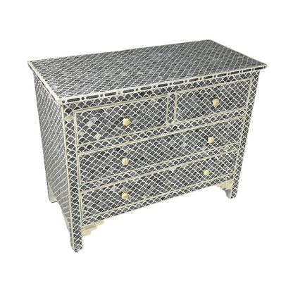Art Deco Inlay Black Sideboard