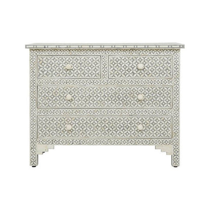 Art Deco Inlay Grey Sideboard