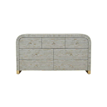 Elegant Vine Grey Sideboard
