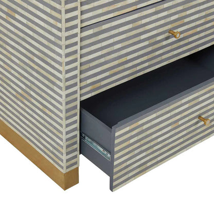 Elegant Vine Grey Sideboard