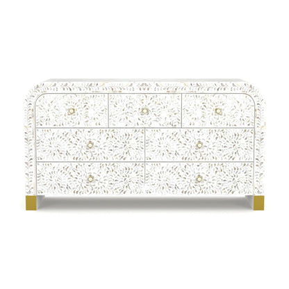 Elegant Vine White Sideboard