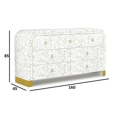 Elegant Vine White Sideboard