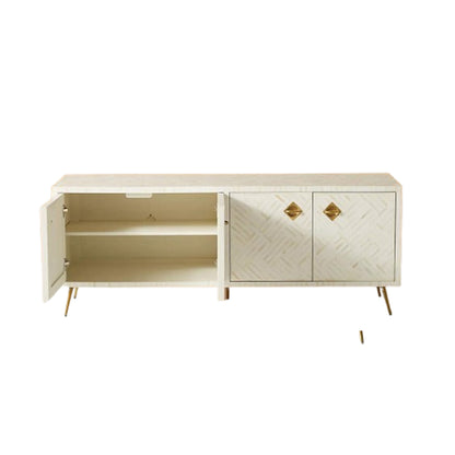 Vintage Luxe White Media Unit