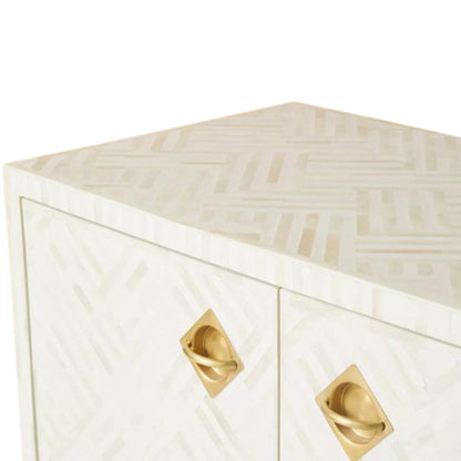 Vintage Luxe White Media Unit