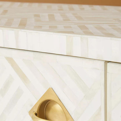 Vintage Luxe White Media Unit