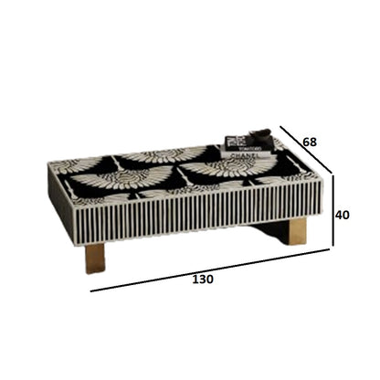 Eternal Bloom Black Coffee Table