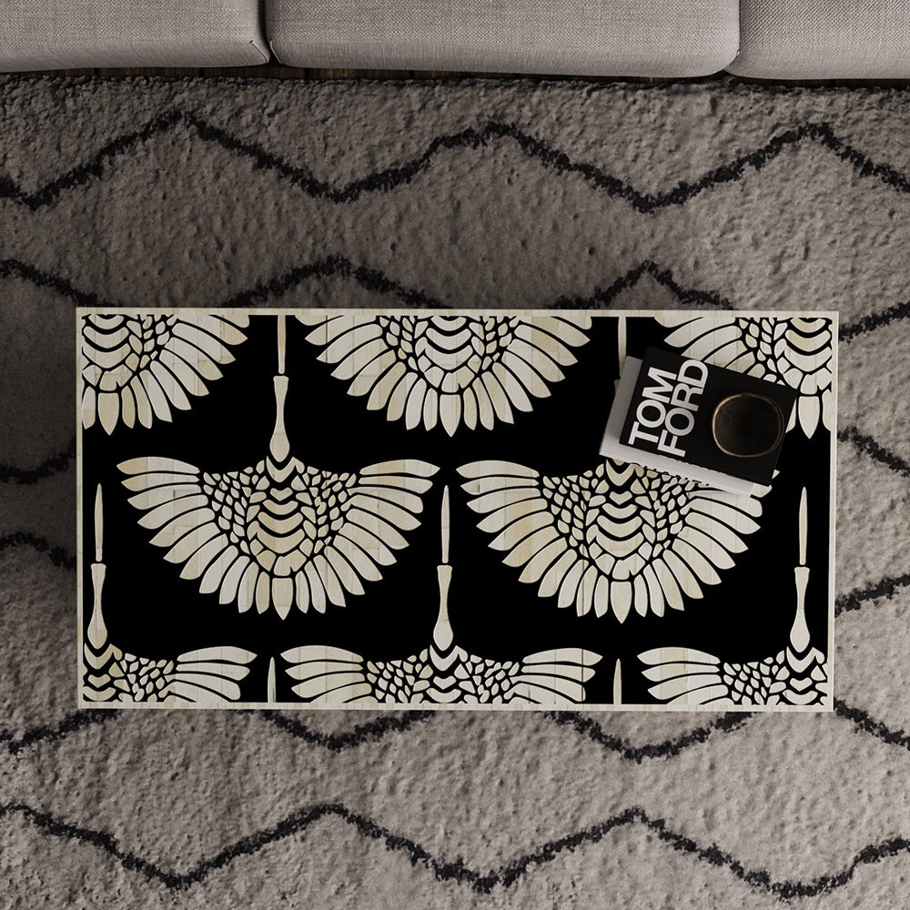 Eternal Bloom Black Coffee Table
