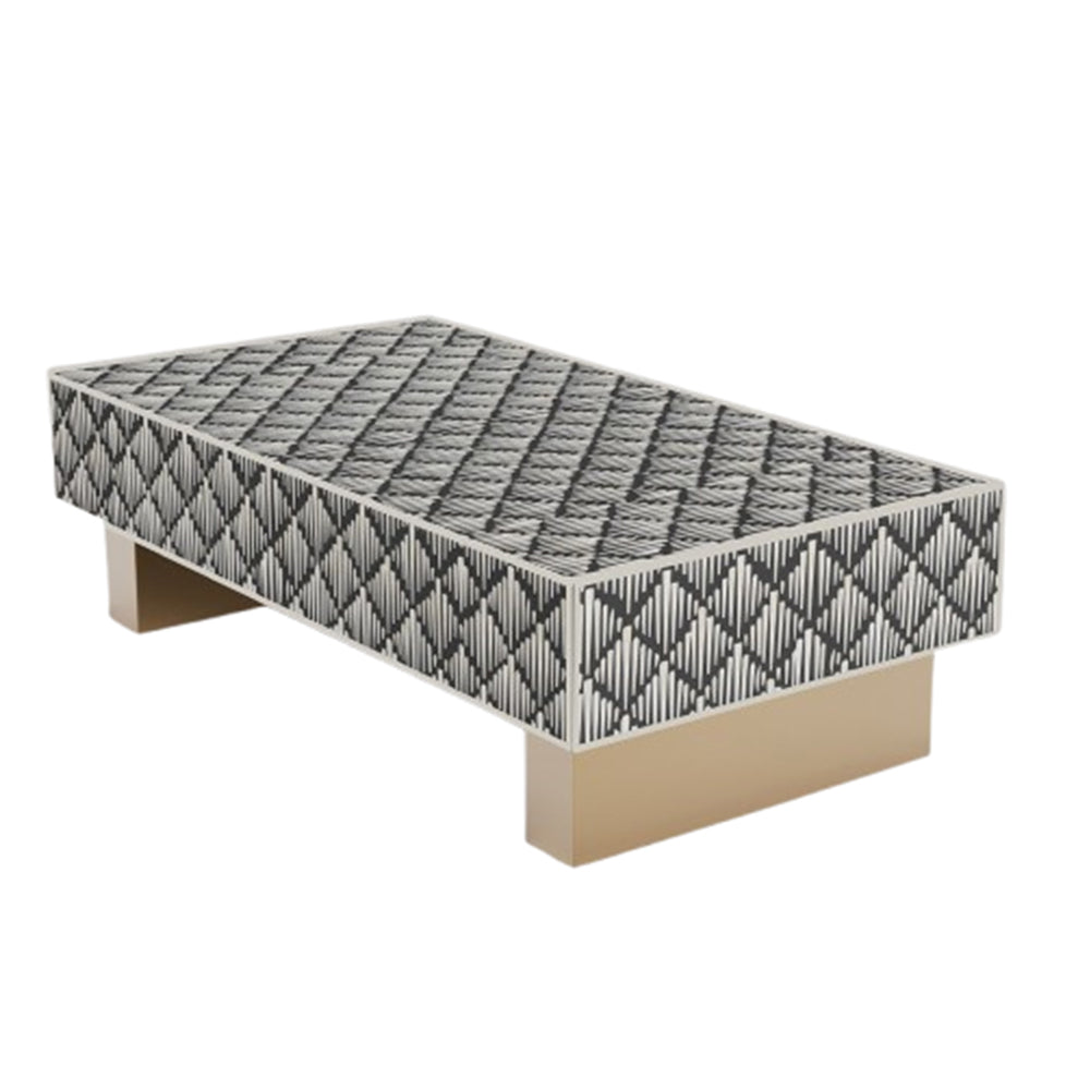 Eternal Bloom Black Coffee Table