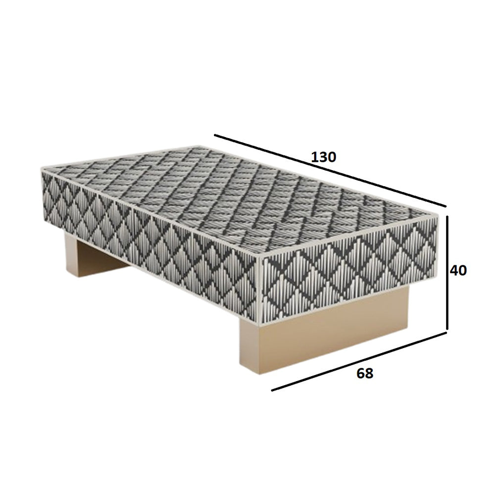 Eternal Bloom Black Coffee Table