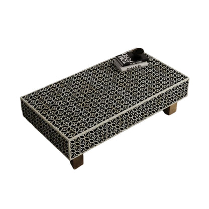 Eternal Bloom Black & White Coffee Table