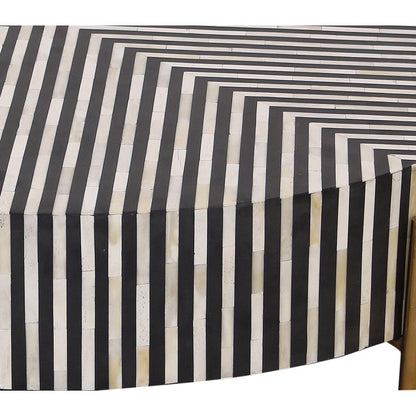 Ivory Mosaic Black Coffee Table